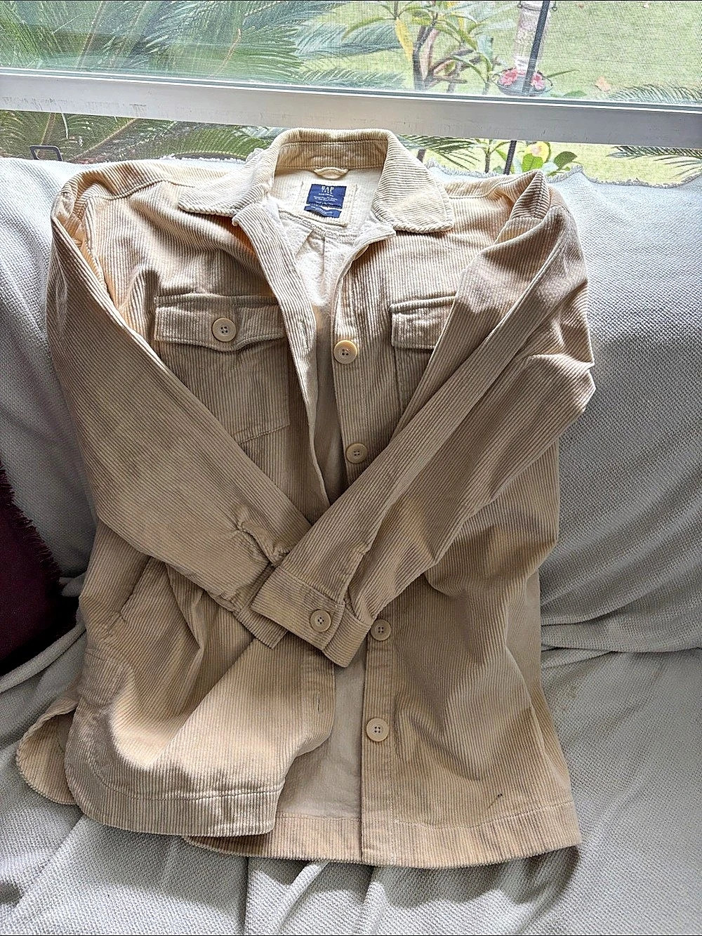 Gap Girls XXL Corduroy Jacket in Beige